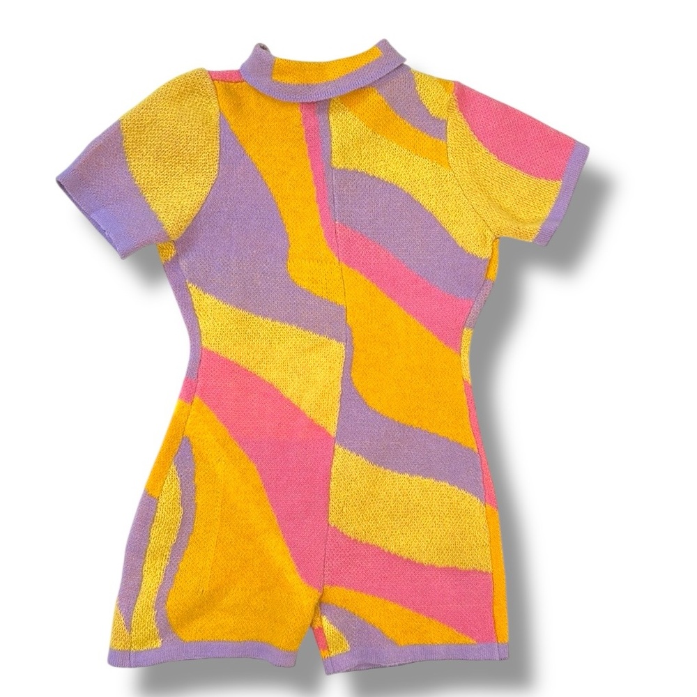 What Jordy C Wore Colorful Stretchy Romper Size M/L NWT - Picture 3 of 5